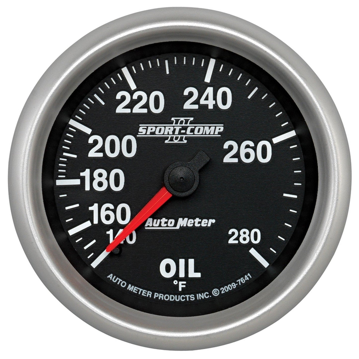 AutoMeter - 2-5/8" OIL TEMPERATURE, 140-280 °F, 6 FT., MECHANICAL, SPORT-COMP II (7641)
