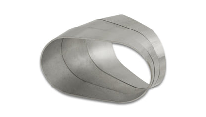 Vibrante Horizontal 304 SS Oval Pie Cuts 3.5in OD Apertado 45 Graus Cotovelo