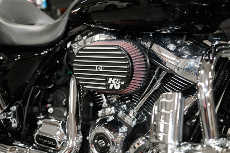 K&N Street Metal Intake System 2017 Harley-Davidson Shaker Black H/D Touring Models
