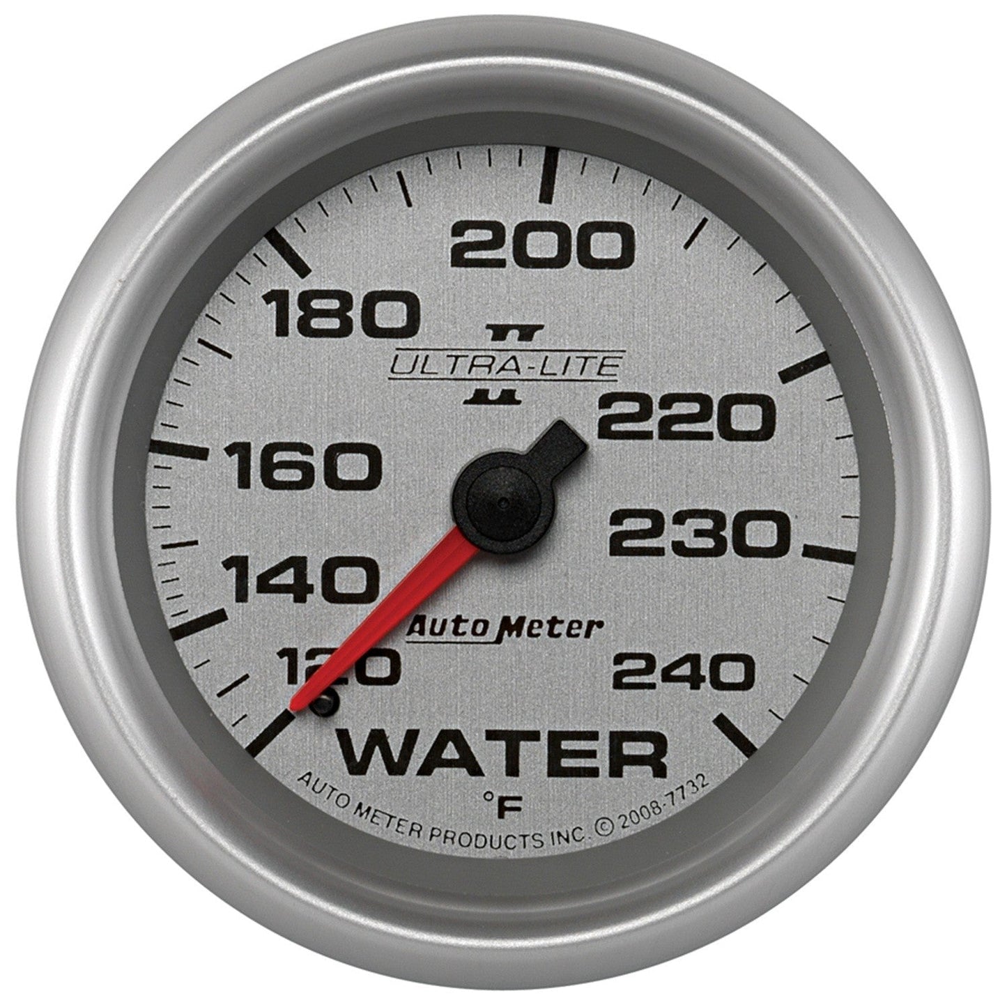 AutoMeter - 2-5/8" WATER TEMPERATURE, 120-240 °F, 6 FT., MECHANICAL, ULTRA-LITE II (7732)