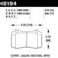 Hawk 2010 Camaro SS HT-14 Race Rear Brake Pads
