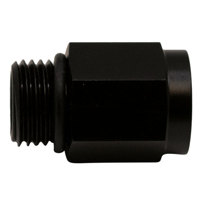 DeatschWerks 6AN ORB Macho a M12 X 1,5 Métrica Fêmea (Incl O-Ring) - Anodizado Preto Fosco