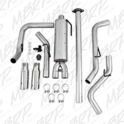 MBRP 05-13 Toyota Tacoma 4.0L EC/CC AL Escape lateral doble dividido Cat Back