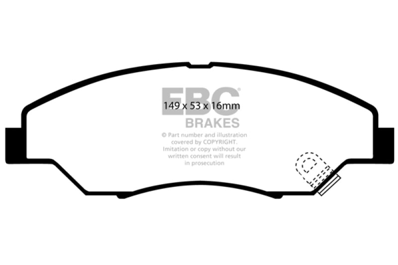 EBC 98-02 Kia Sportage 2.0 Ultimax2 Front Brake Pads