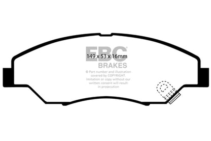 EBC 98-02 Kia Sportage 2.0 Ultimax2 Front Brake Pads