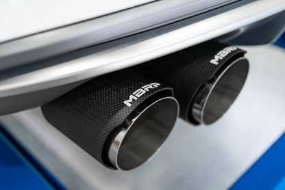 MBRP 15-18 Audi S3 SS Salida trasera cuádruple de 3 pulgadas con puntas de fibra de carbono - T304