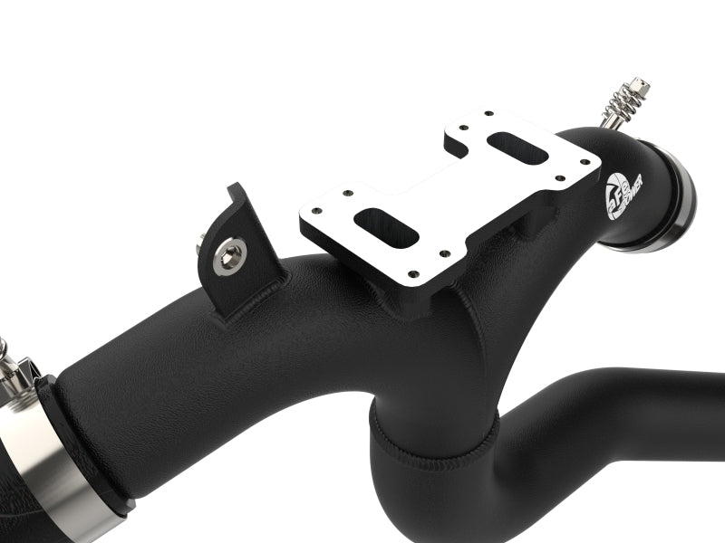 aFe Kia Stinger 18-22 V6-3.3L (tt) BladeRunner Tubo de carga caliente - Negro
