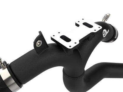 aFe Kia Stinger 18-22 V6-3.3L (tt) BladeRunner Tubo de carga caliente - Negro