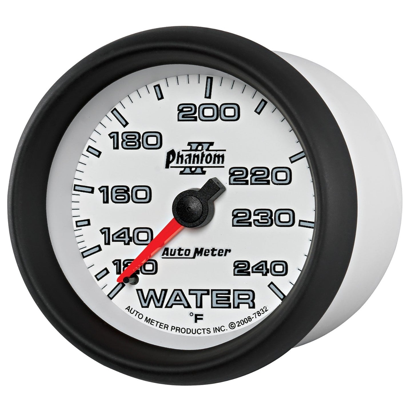 AutoMeter - 2-5/8" WATER TEMPERATURE, 120-240 °F, 6 FT., MECHANICAL, PHANTOM II (7832)