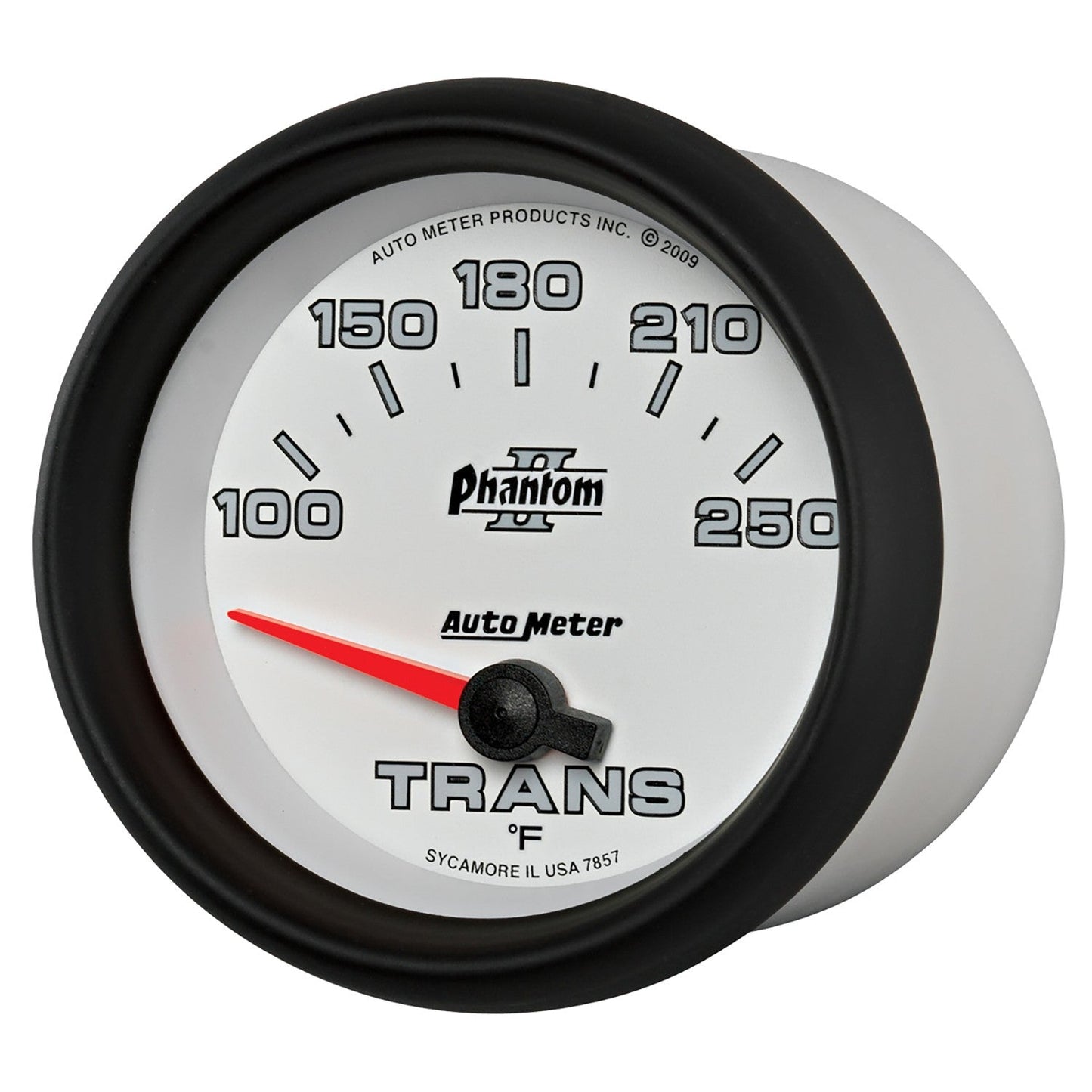 AutoMeter - 2-5/8" TRANSMISSION TEMPERATURE, 100-250 °F, AIR-CORE, PHANTOM II (7857)