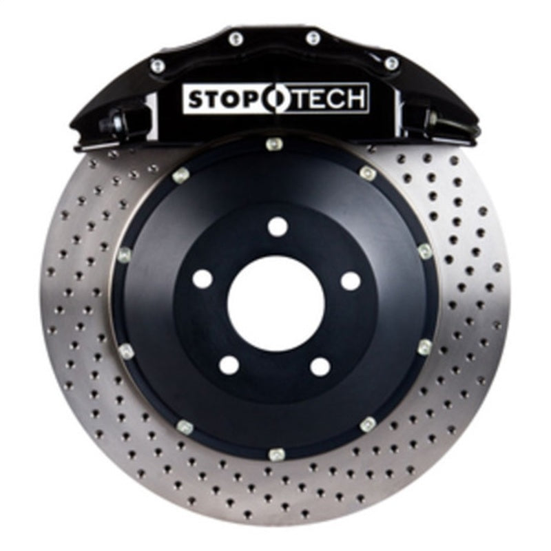 StopTech 07-17 Chevy Tahoe Rear BBK w/ Black ST-60 Calipers Drilled 380x32mm Rotors