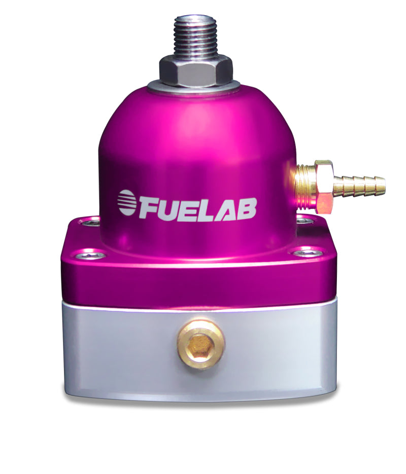 Fuelab 535 EFI Mini FPR ajustável 25-90 PSI (2) -6AN In (1) -6AN Return - Roxo