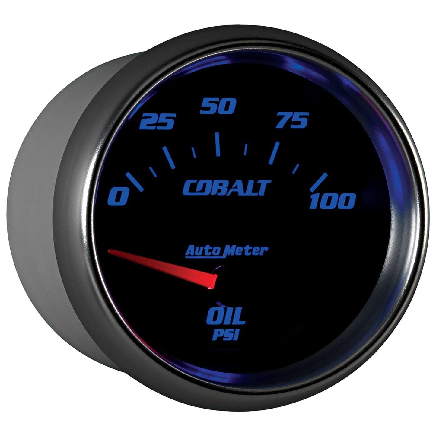 AutoMeter - 2-5/8" OIL PRESSURE, 0-100 PSI, AIR-CORE, COBALT (7927)