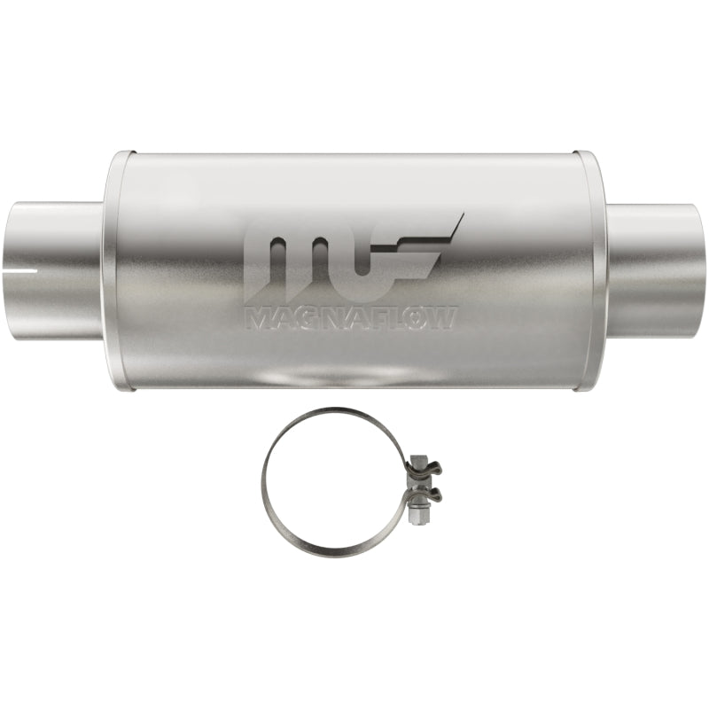 Silenciador MagnaFlow Mag DSL SS 7x7x14 Entrada de 4 pulg. Salida de 4 pulg.