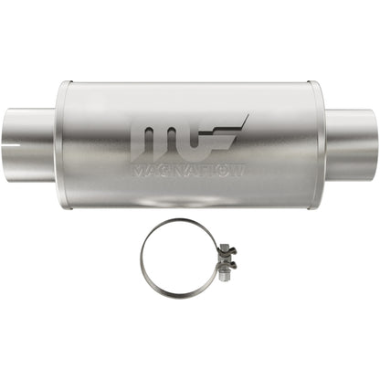 Silenciador MagnaFlow Mag DSL SS 7x7x14 Entrada de 4 pulg. Salida de 4 pulg.