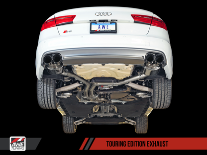 Escape AWE Tuning Audi C7 / C7.5 S6 4.0T Touring Edition - Pontas de prata polida