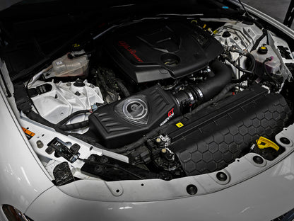 Sistema de admissão aFe POWER Momentum GT Pro Dry S 17-21 Alfa Romeo Giulia L4-2.0L (t)