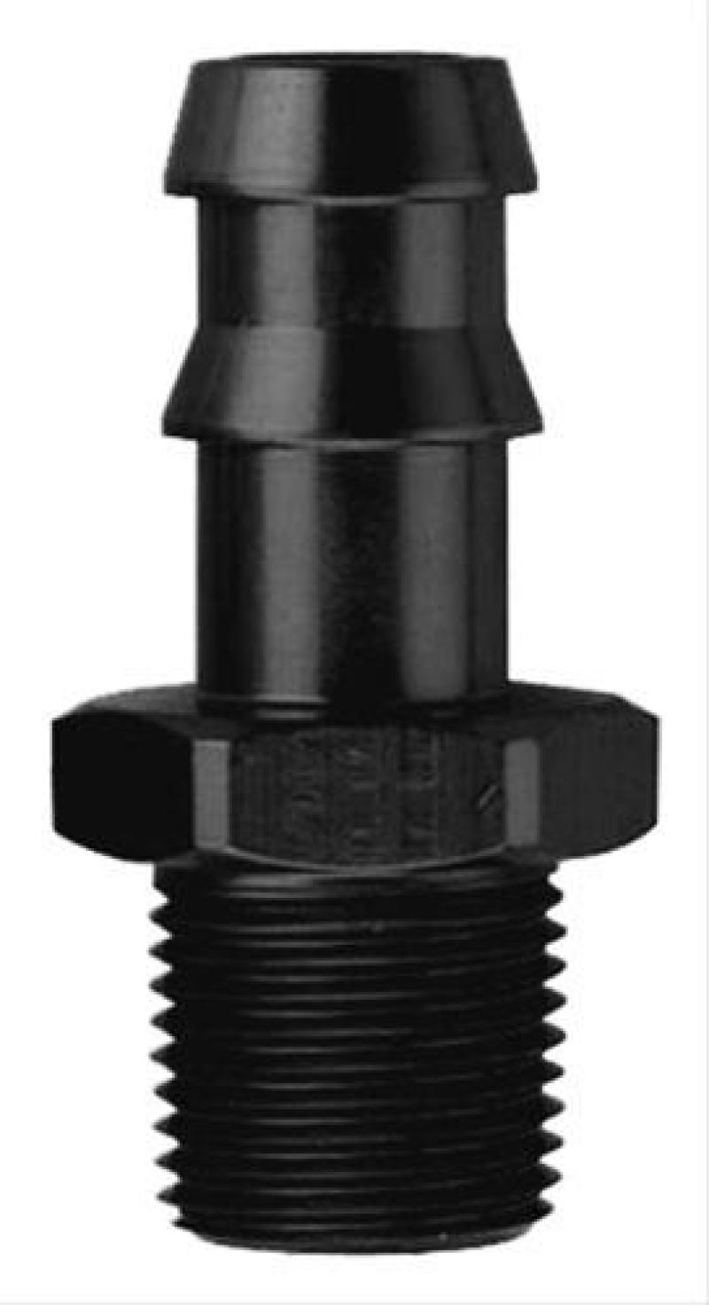 Fragola 1/4 espiga para manguera x 1/8 NPT - negro