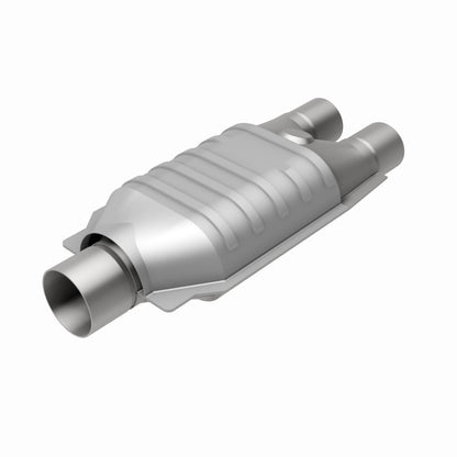 MagnaFlow Universal Catalytic Converter 2inch Inlet/2.5inch Outlet Dual/Single Oval Shape