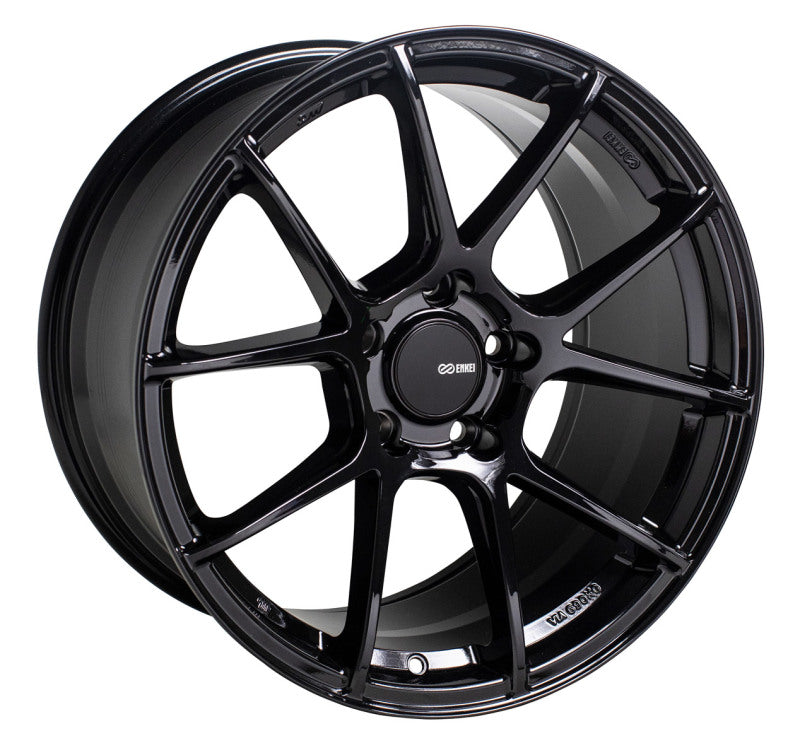 Enkei TS-V 18x8.5 40mm Offset 5x108 72.6mm Bore Rueda negra brillante