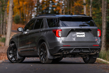 MBRP 20-21 Ford Explorer ST 3.0L EcoBoost Eje de salida trasero doble con puntas de fibra de carbono cuádruples - T304