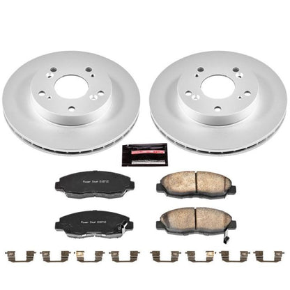 Power Stop 06-11 Honda Civic Delantero Z17 Evolution Geomet Kit de freno revestido