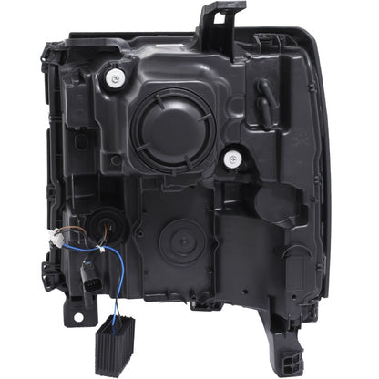 ANZO 16-17 Chevy Silverado 1500 Prjctr. Estilo da prancha do farol. com âmbar (somente funciona com caminhão equipado com HID)