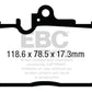 EBC 13+ Lexus GS350 3.5 F-Sport RWD Yellowstuff Front Brake Pads