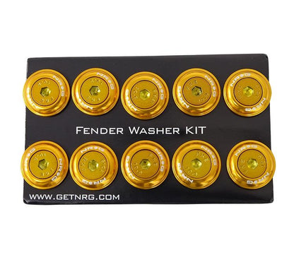 NRG - FENDER WASHER KIT; RIVETS FOR PLASTIC; COLOR MATCHED; SET OF 10