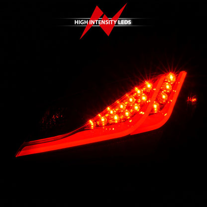 Lanternas traseiras de LED ANZO 10-13 Hyundai Genesis 2DR Smoke