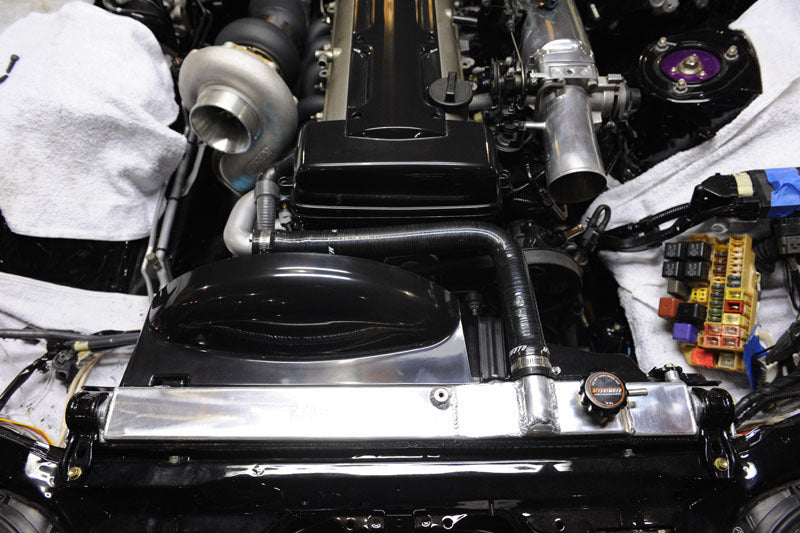 Mishimoto 93-98 Toyota Supra Turbo/Non Turbo Radiador manual de alumínio