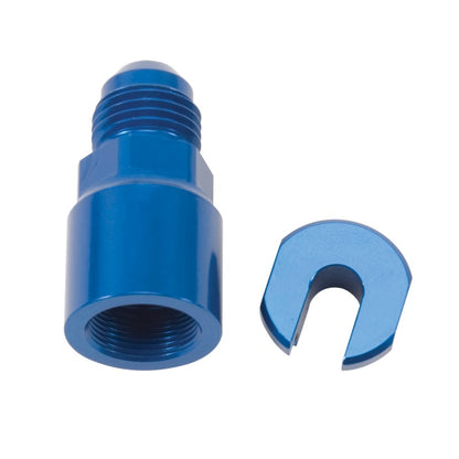 Russell Performance -6 AN Macho para 3/8 pol. SAE Quick-Disconnect Fêmea (Azul Simples)