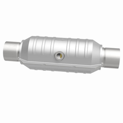 MagnaFlow Conv Univ 2,5 pol. Entrada/Saída Centro/Centro Redondo 11 pol Corpo L x 5,125 pol L x 15 pol G total