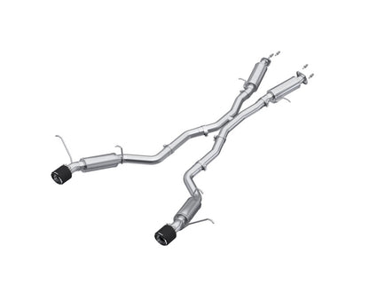MBRP 2012+ Jeep Grand Cherokee SRT 6.4L 3in Doble Salida Trasera T304SS Escape Catback - Puntas CF