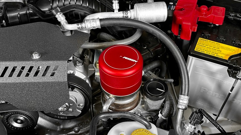 Tampa do filtro de óleo Perrin 2015+ Subaru WRX/STI - vermelha