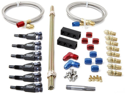 Nitrous Oxide System - NOS Sportsman Fogger Custom Nitrous Plumbing Kit Inline 6-Cylinder (13384NOS)