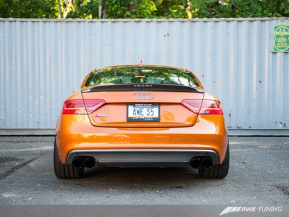 Escape AWE Tuning Audi B8.5 S5 3.0T Track Edition - Diamond Black Tips (102mm)