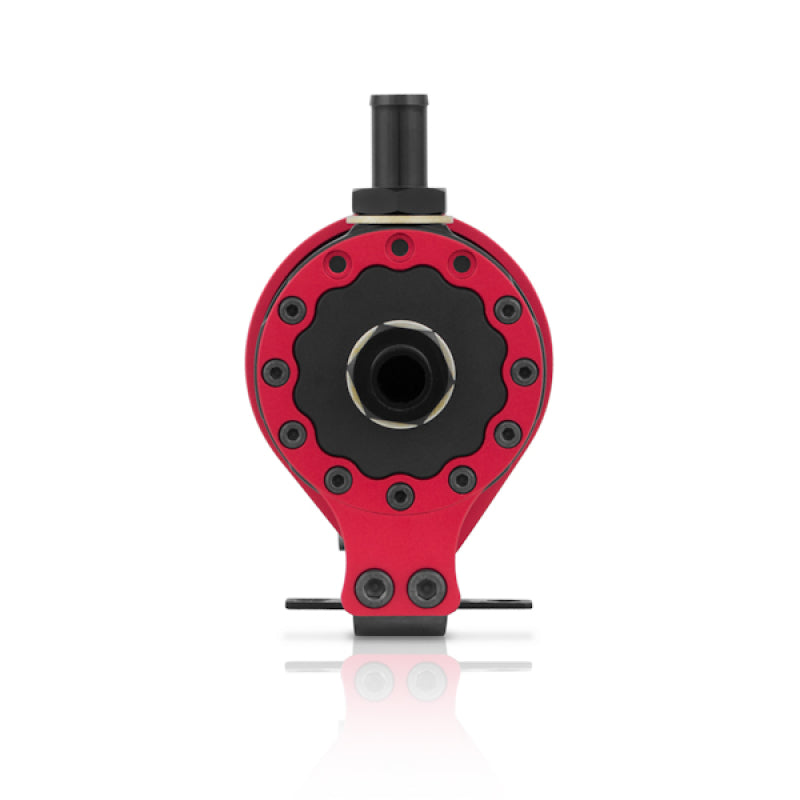 Mishimoto Recipiente de captura de aceite con deflector universal - Rojo