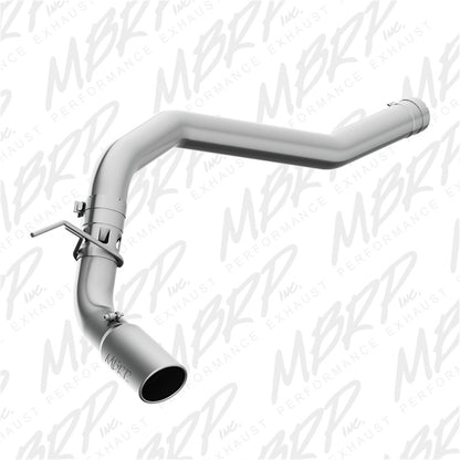 MBRP 16-19 Nissan Titan XD 5.0L 4in Filtro trasero Sistema de escape de alumbre de salida de un solo lado