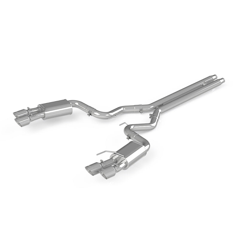 MBRP 18-19 Ford Mustang GT 5.0 3 pol. Traseira traseira bipartida com quatro ponteiras de parede dupla de 4,0 pol. - T304