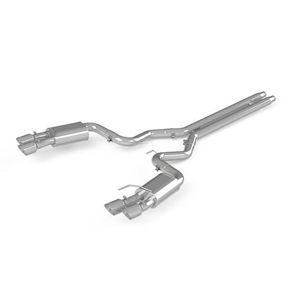MBRP 18-19 Ford Mustang GT 5.0 3 pol. Traseira traseira bipartida com quatro ponteiras de parede dupla de 4,0 pol. - T304