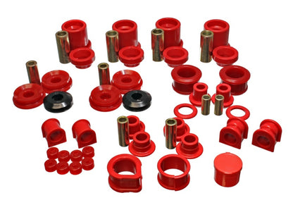 Energy Suspension 90-96 Nissan 300ZX Red Hyper-Flex Master Bushing Set (Bujes de enlace del extremo de la barra estabilizadora a
