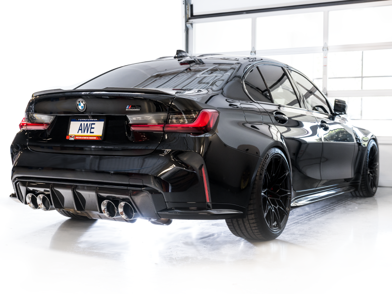 Escape AWE Track Edition Catback para BMW G8X M3/M4 - Puntas cromadas plateadas