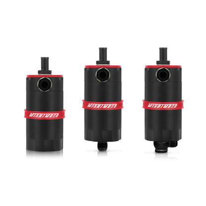 Mishimoto Recipiente de captura de aceite con deflector universal - Rojo