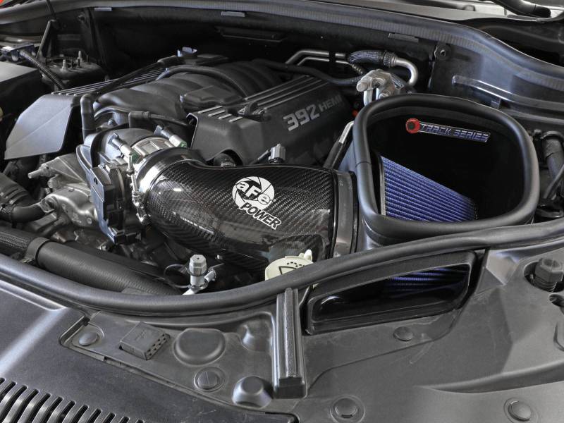 aFe 12-21 Jeep Grand Cherokee 6.4L Track Series Fibra de carbono Sistema de admissão de ar frio com filtro Pro 5R