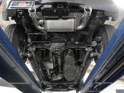 escapamento aFe Vulcan 3in 304 SS Cat-Back 2021 Ford Bronco L4-2.3L (t)/V6-2.7L (tt) com ponteiras pretas