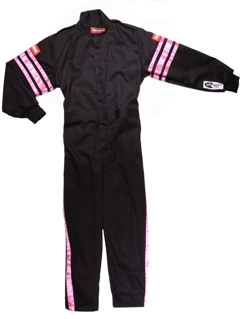 RaceQuip Pink Trim SFI-1 JR. Suit - Kids XL