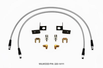 Wilwood Flexline Kit 30 polegadas -3 3/8-24 IF 1/8 NPT 90 graus