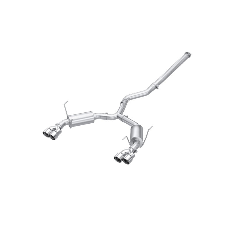 MBRP 2022+ Subaru WRX 3in Cat-Back Dual Split Trasero Quad Tips Street Profile Escape