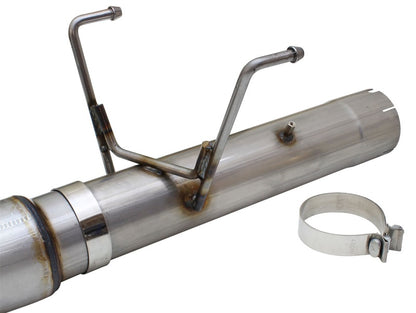 aFe MACHForce XP Escape de gran diámetro 5in DPF-Back SS 13-15 Dodge Trucks L6-6.7L (td) * Punta negra